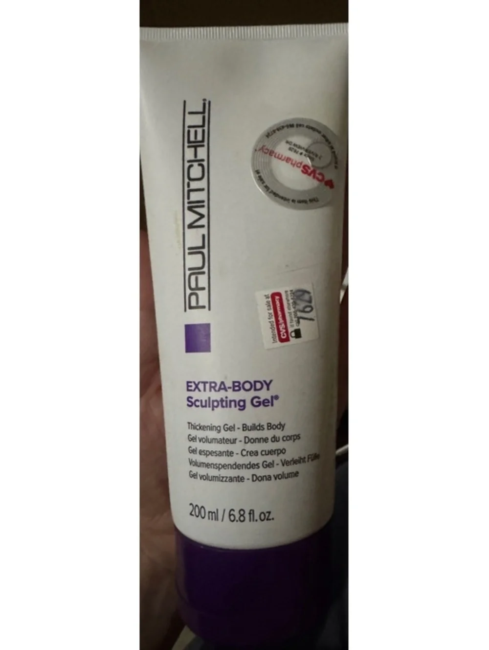 Paul Mitchell Extra-Body Sculpting Gel, 200 ml / 6.8 fl oz - Thickening Gel for